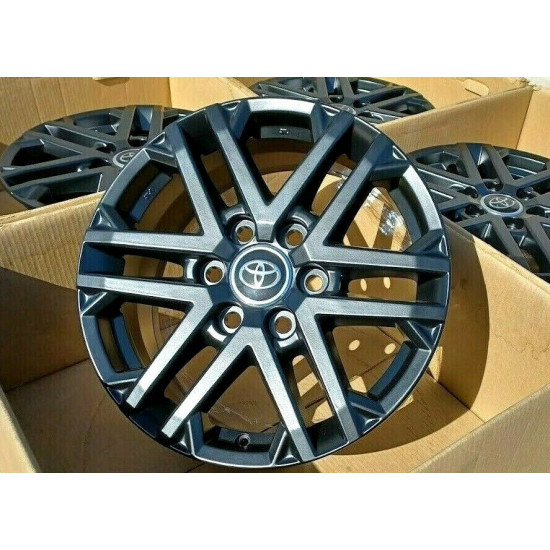 TOYOTA TUNDRA 18" WHEELS RIMS SATIN BLACK 6x139.7 2022+