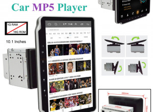 Car Stereo GPS Navi MP5 Player Rotatable Android 9.1 10.1" 2 Din WiFi Quad Radio